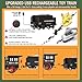 Train Set for Kids Remote Control Train Toys w/Steam Locomotive, Fuel Tank Car & Luxury Tracks, Electric Trains w/Realistic Smoke,Sounds & Lights, Christmas Birthday Gift for Boys Girls 3 4 5 6 7+