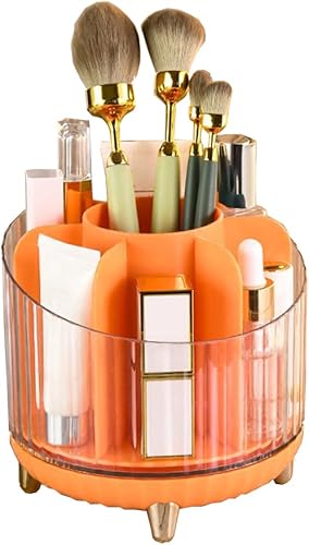 Miniatura 7 de Organizador de maquillaje giratorio de 360 grados, organizador de cosméticos de gran capacidad, contenedor de almacenamiento de maquillaje de 7