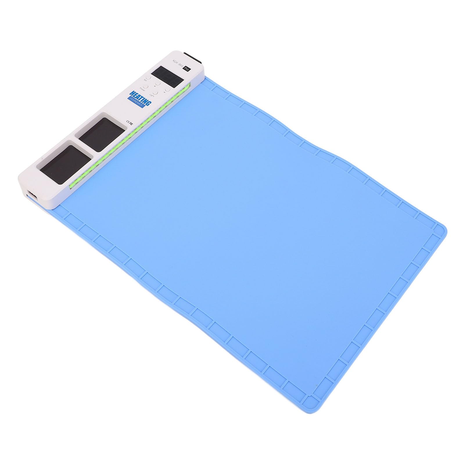 Eujgoov Podkładka Grzewcza do Ekranu LCD 16 Cali 300 W Silikonowa Płyta Grzewcza do Naprawy Tabletu Typu Smartfon z Równomiernym Rozprowadzaniem Ciepła i Wyświetlaczem Kurzu (wtyczka UE)