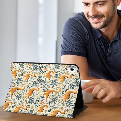 Étui iPad 10e génération dinosaure pour école et bureau