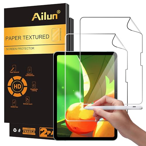 Ailun Paper Textured Screen Protector for iPad Pro 11 Inch 2025/2024 [6th/5th Generation M5/M4] 2 Pack Draw and Sketch Like on Papertouch Anti Glare