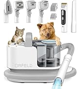 ORFELD Dog Grooming Kit,Pet Grooming Vacuum & Clipper Suction 99% Pet Hair,Low Noisy Grooming Vac...