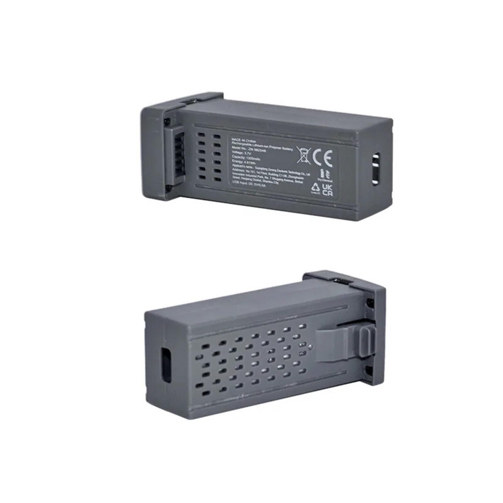 Parti di ricambio for batteria ricaricabile da 3,7 V 1300 mAh, compatibili con accessori di ricambio for droni quadricotteri RC GT50 PRO(2pcs)