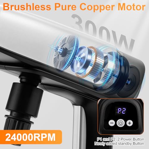 Image of Cordless Pressure Washer Battery Powered,Portable Power Washer with 2pcs 4.5Ah Battery&Charger & 6-in-1 Nozzle (one Size)