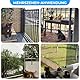 TOFFCAEA Katzennetz für Balkon, 6x2m Katzennetz Drahtverstärkt, mit 18M Befestigungsseil, Stark, Langlebig, UV-Beständig, Wetterfest, Geeignet für Balkone, Terrassen und Fenster (Olivgrün, 2x6 m)