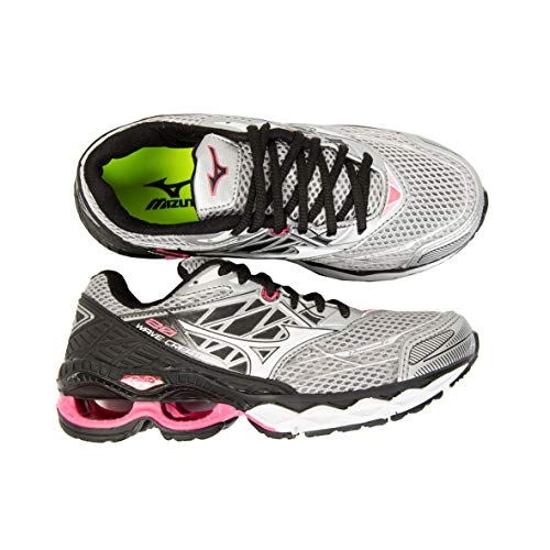 TENIS MIZUNO 20 WAYVE FEMININO (36, PRATA-ROSA)