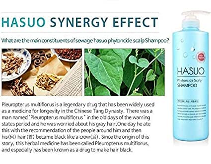 Hasuo Phytoncide Scalp SHAMPOO & HASUO Herbal Solution Treatment 750ml/ 25.36 fl.oz each