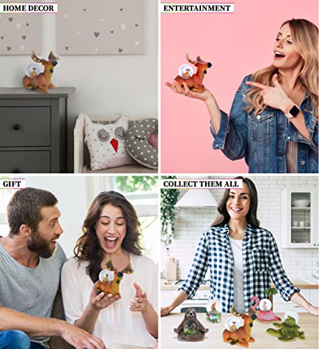 Cota Global Moose Snow Globe - Wildlife Animal Water Globe Figurine With Sparkling Glitter, Zoo Collectible Novelty Ornament For Home Decor, For Birthdays, Christmas, Valentine – 45Mm #TOP2