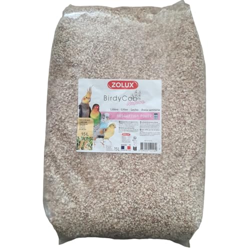 Zolux - Zolux - Litière birdycob Nature 15 litres Soit 5.1 kg pour Oiseaux
