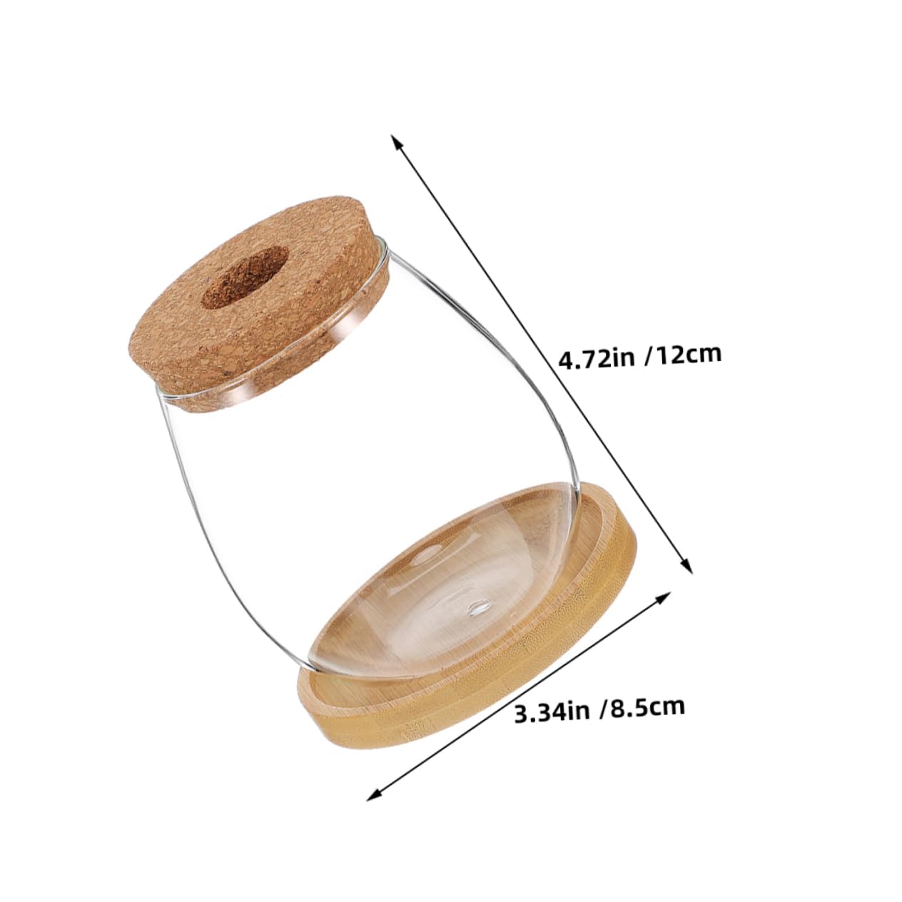 Gatuida 2ensembles Vase De Propagation Eau Verre Transparent Lot de Pots Hydroponiques pour Plantes Intérieur avec Support De Table