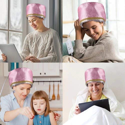 Jiya Enterprise Hair Care Thermal Head Spa Cap Treatment with Beauty Steamer Nourishing Heating Cap, Spa Cap For Hair, Spa Cap Steamer For Women 5 51WNBjkrCUL