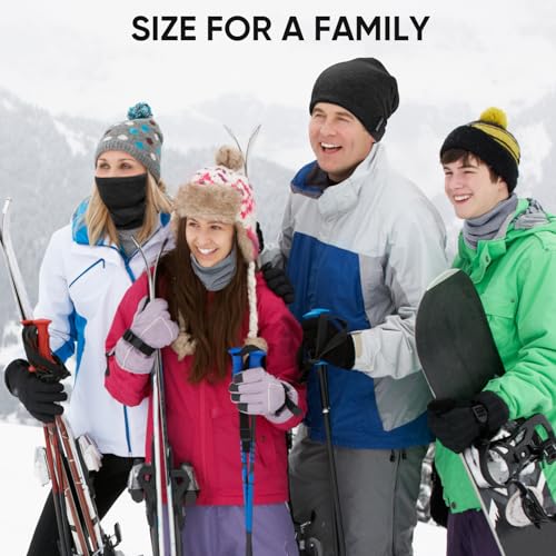Image of TICONN Neck Gaiter Face Cover Scarf, Neck Warmer Breathable Sun & Wind-proof for Skiing Fishing Hiking Cycling