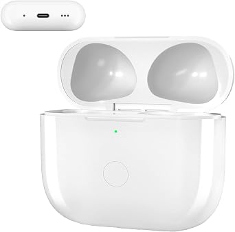 USB-C Charging Case for AirPods Pro and Pro2, Compatible for AirPod Pro and Pro2 Charging Case Replacement, Built-in 450 mAh Battery with Bluetooth Pairing Sync ButtonHeadphones Not Included A6