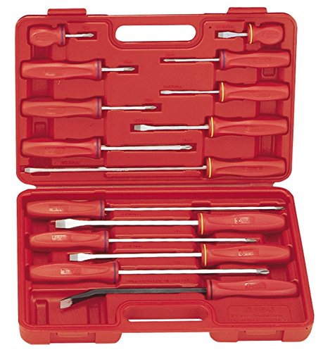 Genius Tools 15 Piece Combination Screwdriver & Pry bar Set TL-515X