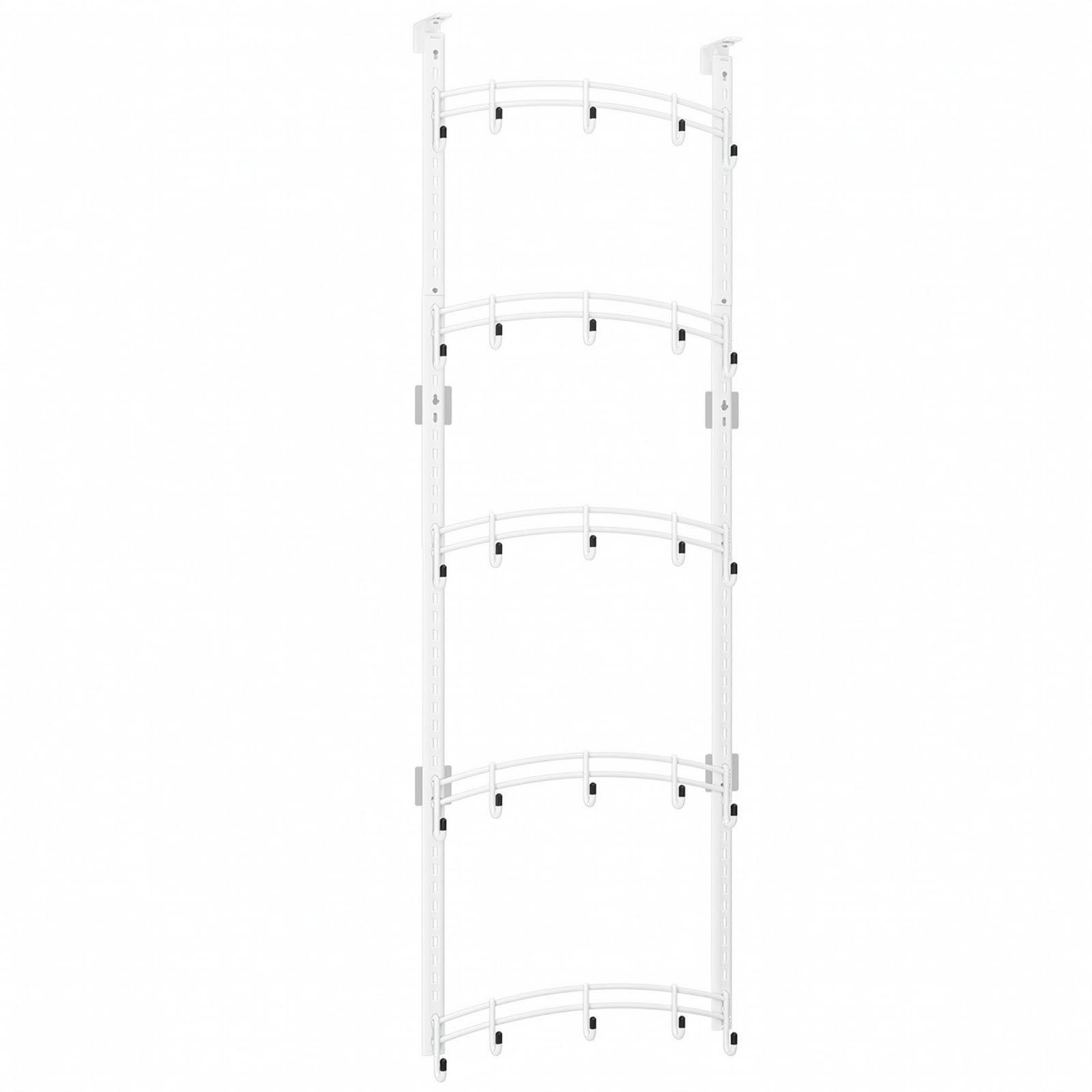 Rangement Suspendu Porte Rails à Crochs peu Encombrant Organiteur Porte à Crochs Polyvalent pr Appartement, Chambre D'étudiant,
