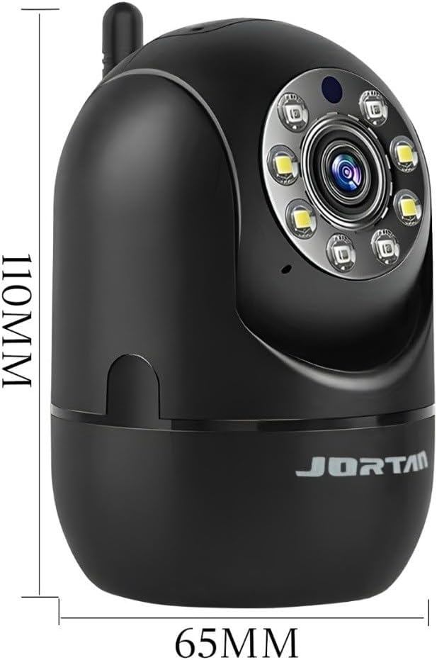 Câmera de Segurança Rotativa com Visão Noturna e Áudio Bidirecional 360 Graus para Ambientes Internos Full HD 1080p