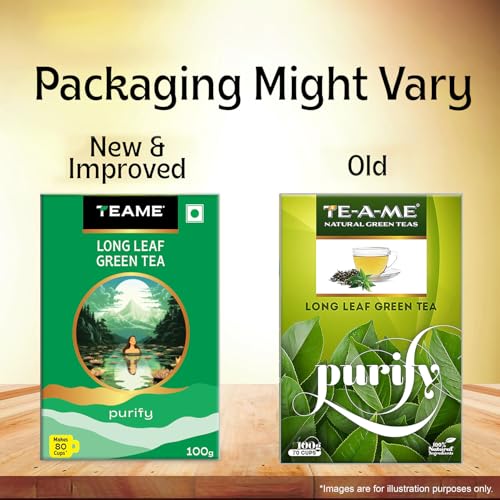 Image of TE-A-ME Green Loose Leaves - 100 gm | Green Leaves Loose Tea 100 gm | No Added Flavour