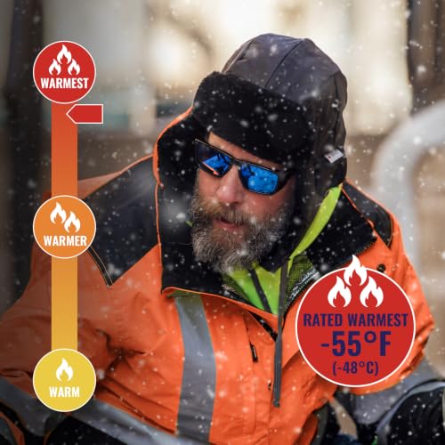 Image of Ergodyne Unisex Glowear 8390 Hi-vis Winter Jacket With Amplifire Heat Reflective Lining - Type R, Class 3