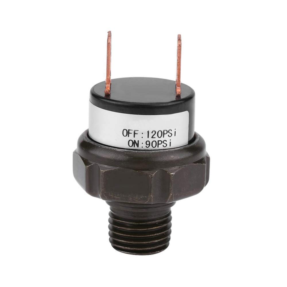12V à toute épreuve 90-120 psi interrupteur pression d'air de commande soupape commutation compresseur d'air pompe à corne voiture train régulateur 1/4" NPT