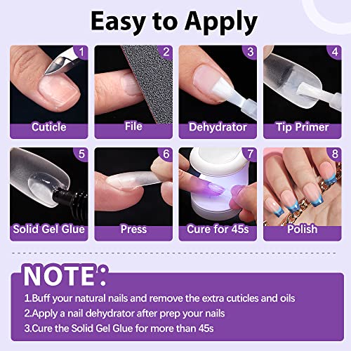 Btartbox Solid Nail Gel - 15G Gel Nail For Acrylic Nails, Upgrade 3 In 1 Nail Gel For Fake Nails, Super Strong Gel Cured Needed, Easy To Use And 28 Days+ Long Last #TOP6