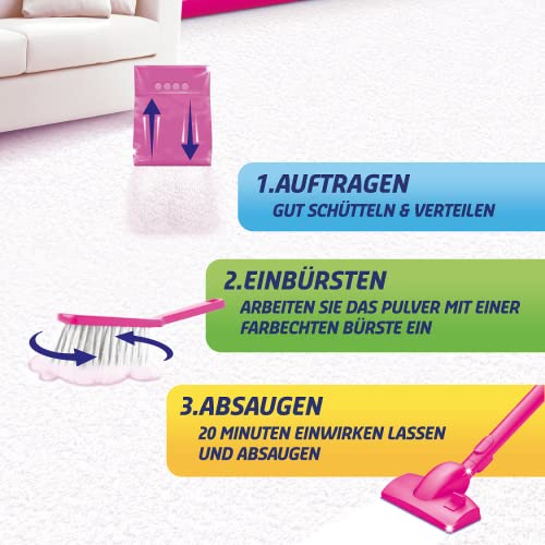Vanish Oxi Action Polster- und Teppichreiniger Pulver – 1 x 820 g - Großflächen Reinigungsmittel für Teppiche und Polster gegen Schmutz, schlechten Geruch und Staub (Packung mit 2)