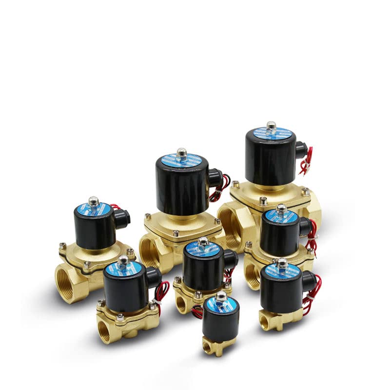 Electroválvula eléctrica de 1/4", 3/8", 1/2", 3/4", DN8/10/15/20/25/50, Normalmente Cerrada, neumática, for Agua, Aceite, Aire y Gas, 12 V, 24 V, 110 V y 220 V | Ac110v,DN40
