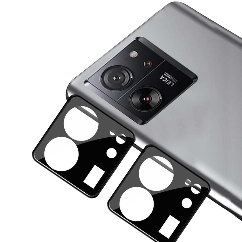 Kit 2 Vetri Temperati PHONILLICO Per Fotocamera Xiaomi 13T E 13T Pro, Protezione Trasparente Antigraffio E Antibolla