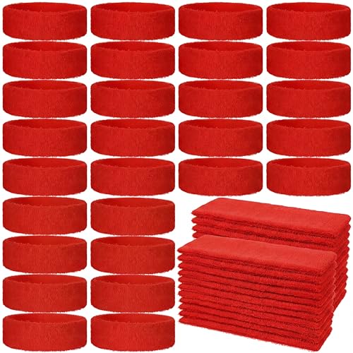 Image of Libima Kids Sweatbands Bulk Boys Headband for Sports Kids Cotton Terry Youth Sweatbands Elastic Sports Headbands Wicking Athletic Bands for Team Activity