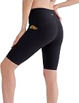 ALONG FIT 5" 11" Short de motard haute taille pour les femmes avec des poches entraînement Gym Yoga Compression Courte Squat Proof Leggings