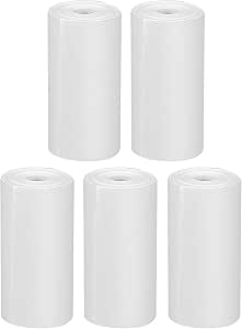 GlobalCrown Thermopapier für Kinder Sofortbildkameras,5 Rollen Nachfülldruckpapier,Thermodruckerpapier weißes Null Tinten Druckpapier,beste Wahl für Sofortdruckkameras (5 Rollen)