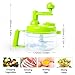 Cambom Manual Vegetable Cutter Food Processor 8 in 1 - Chopper, Mixer, Blender, Whipper, Egg Separator, Mincer, Grinder, Dicer with Clear Container 1200ml BPA Free