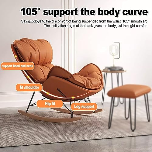 Fauteuil à bascule rembourré et confortable avec inclinaison douce