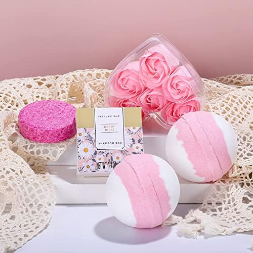 Gifts for Her-Spa Luxetique Spa Gift Set,15pcs Bath Gift Set with Essential Oil,Bubble Bath,Body Butter,Luxury Pamper Gifts,Ladies Gifts,Gifts for Mum,Birthday Gifts for Her,Gifts for Valentine's Day