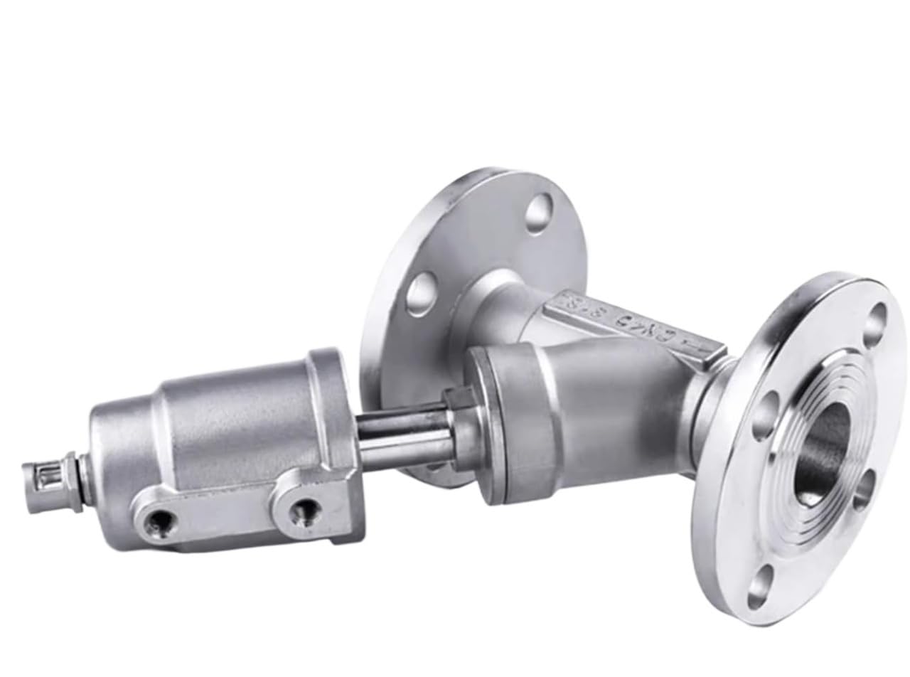 Vanne à siège angulaire DN25 inox 316 pour une étanchéité industrielle haute performance