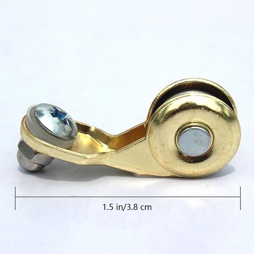 Tong Gu 1X Kite String Reel Winder Accessories Alloy Guide Pulley Wheel Rotatable (1 Piece,Gold)