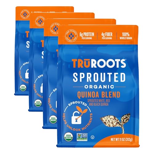TruRoots Organic Sprouted Quinoa Blend, 11oz (Pack of 4)