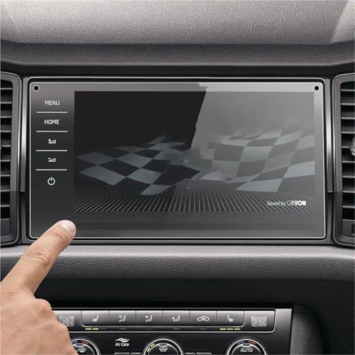 Film protecteur acier trempé anti-fissure écran GPS Skoda Kodiaq Karoq 2018