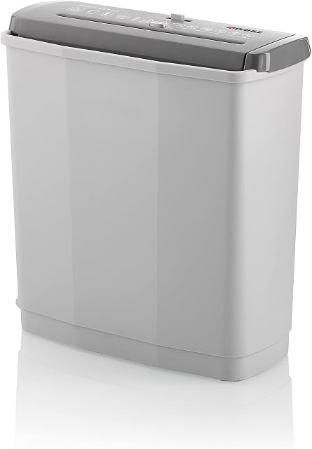 Dahle PaperSAFE PS 60 niszczarka dokumentów (6 arkuszy, poziom bezpieczeństwa P2, cięcie w paski, nie zawiera oleju i konserwacji, 11 litrów), kolor szary