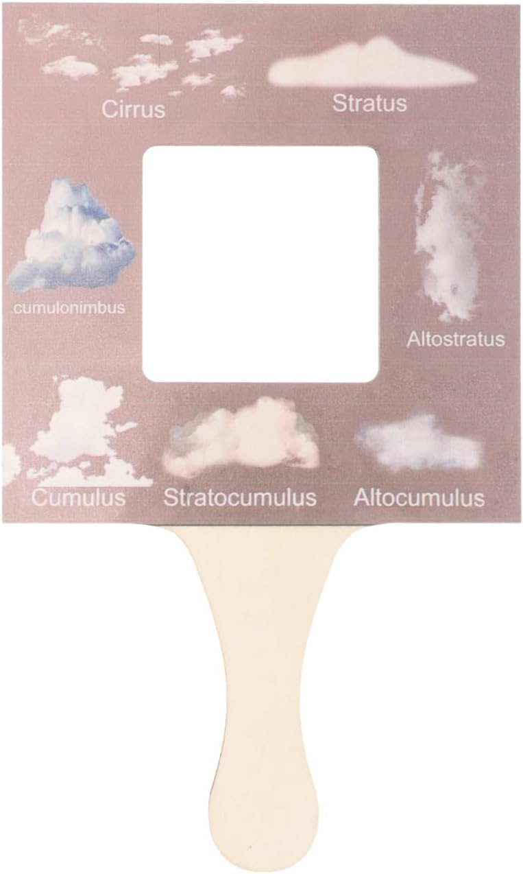 COHEALI Nature Guide Finder Frame Double-Sided Outdoor Viewfinder Cloud Identification Tool Nature Observation Frame for Kids Educational Toy Montessori Toy for Kids