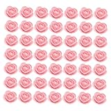 DIYEAH 50 Piezas Unidades Cabezas de Rosas Artificiales de Espuma Color Rosa Duraderas para Decoración Boda Manualidades Arreglos