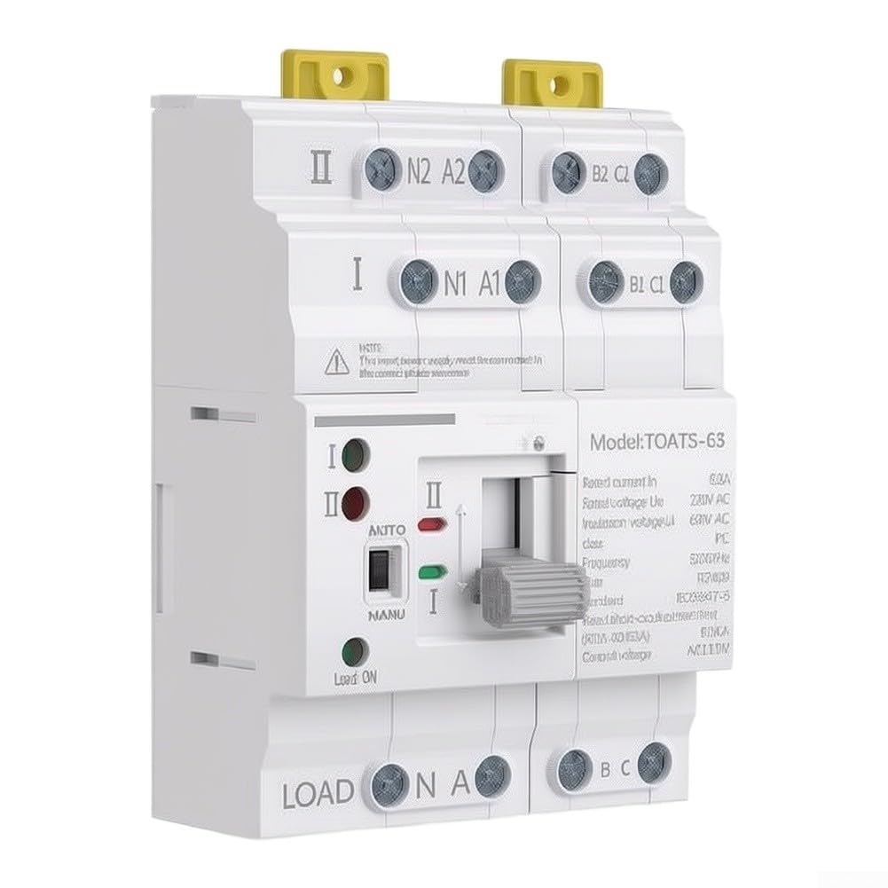 63A Max Corrente Automatico Trasferimento Interruttore DIN Rail (4P)