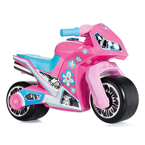MOLTO | Moto Correpasillos Cross Rosa | Moto Corre Pasillos para Todo Tipo de Terrenos | Juguetes Infantiles Seguros y Resistentes | Fomenta el Sano Desarrollo de Niños y Niñas | + 18 Meses