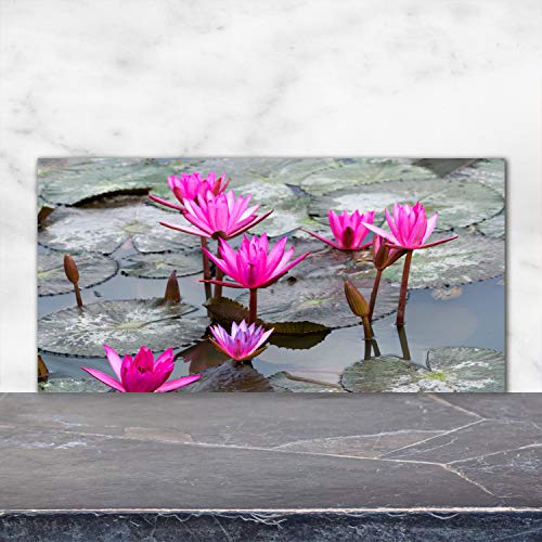 Splashback guard fleur de lotus contre éclaboussures de cuisine