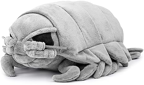 Frankiezhou Realistic Giant Isopod Plush,Stuffed Animal-Grey 12",Isopod Plush Toy, Arthropods Weighted Stuffed Animal,Soft And Durable, Deep-Sea Animals,Girl Toys,Gifts For Kids,Weird Plush