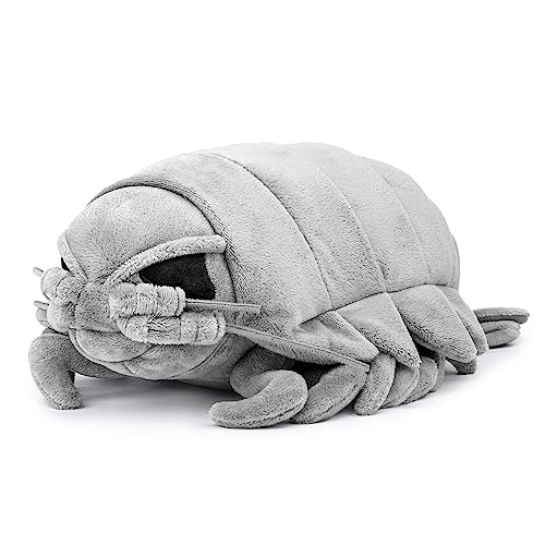 Frankiezhou Realistic Giant Isopod Plush,Stuffed Animal-Grey 12",Isopod Plush Toy, Arthropods Weighted Stuffed Animal,Soft And Durable, Deep-Sea Animals,Girl Toys,Gifts For Kids,Weird Plush