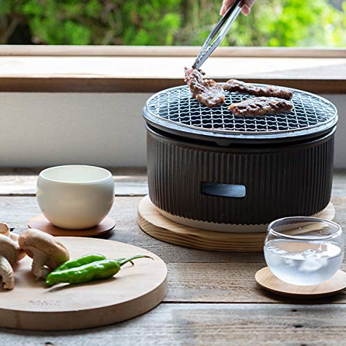 Amazon.co.jp: LOLO | 炭焼きグリル 白大 | 卓上 | アウトドア | 日本