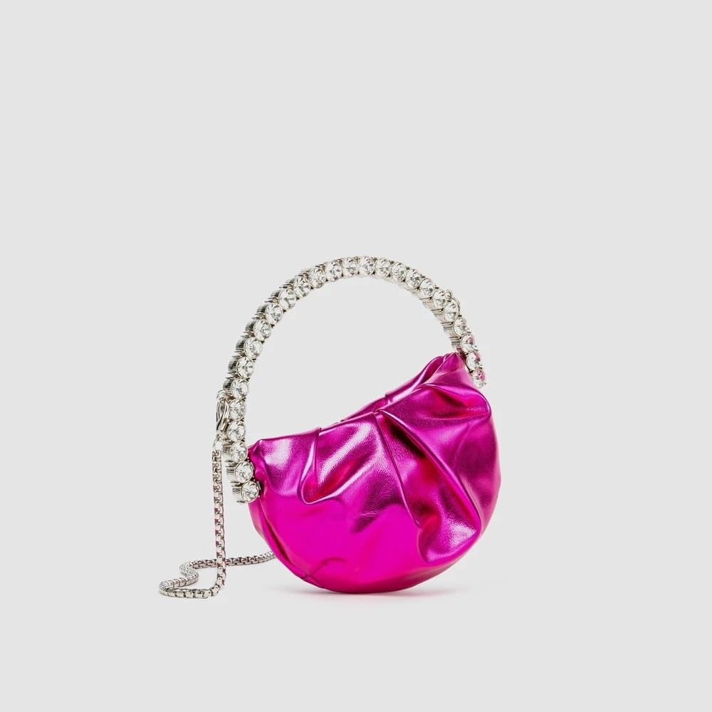 Portamonete e borsa di lusso in cristallo lucido con strass