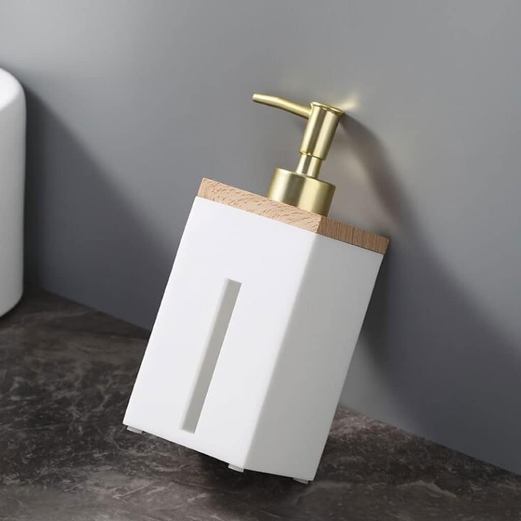 Fornitura for Hotel con Testa d'oro for Shampoo da Bagno in Resina 500 ml(A White)