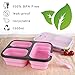 Produktbild Vancely Premium Bento Lunchbox, Folding Food Storage 3 Trays Auslaufsicher - Mikrowellengeeignetes, BPA-freies, geruchloses und Geschmackloses Lunchbox-Bento-Set für Kinder & Erwachsene