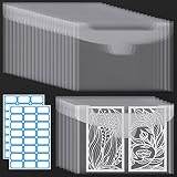Csyidio 28 Pieces Stamp and Die Storage Bag 9.4 x 7 Inch Sizes Scrapbooking Storage Die Cuts Storage